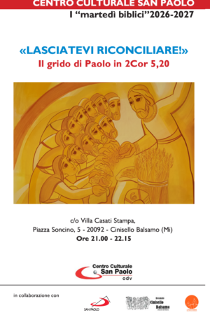 I MARTEDI’ BIBLICI DAL 13 OTTOBRE – PROGRAMMA 2026 – 2027