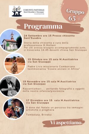 Appuntamenti per Gruppo Over 65