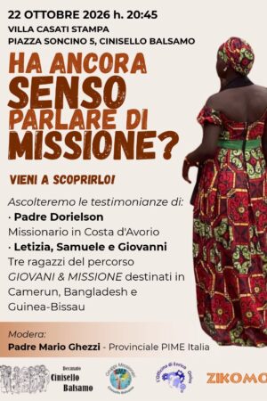 HA ANCORA SENSO PARLARE DI MISSIONE? VIENI A SCOPRIRLO 22 0TTOBRE 20:45 VILLA CASATI STAMPA